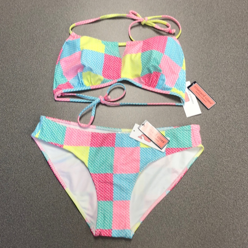 Vineyard Vines patchwork whales bikini.  NWT.